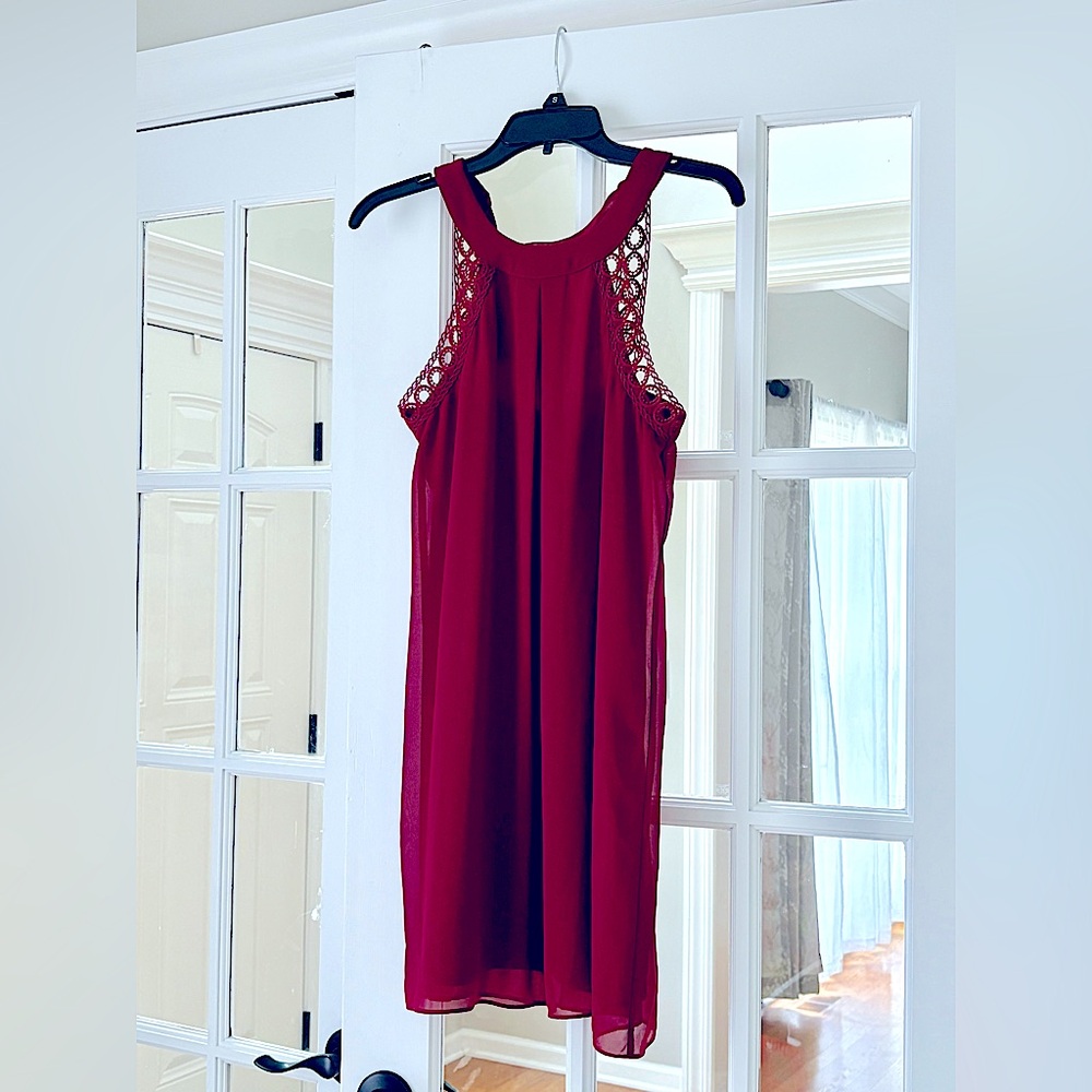 Red Sleeveless Mini Dress